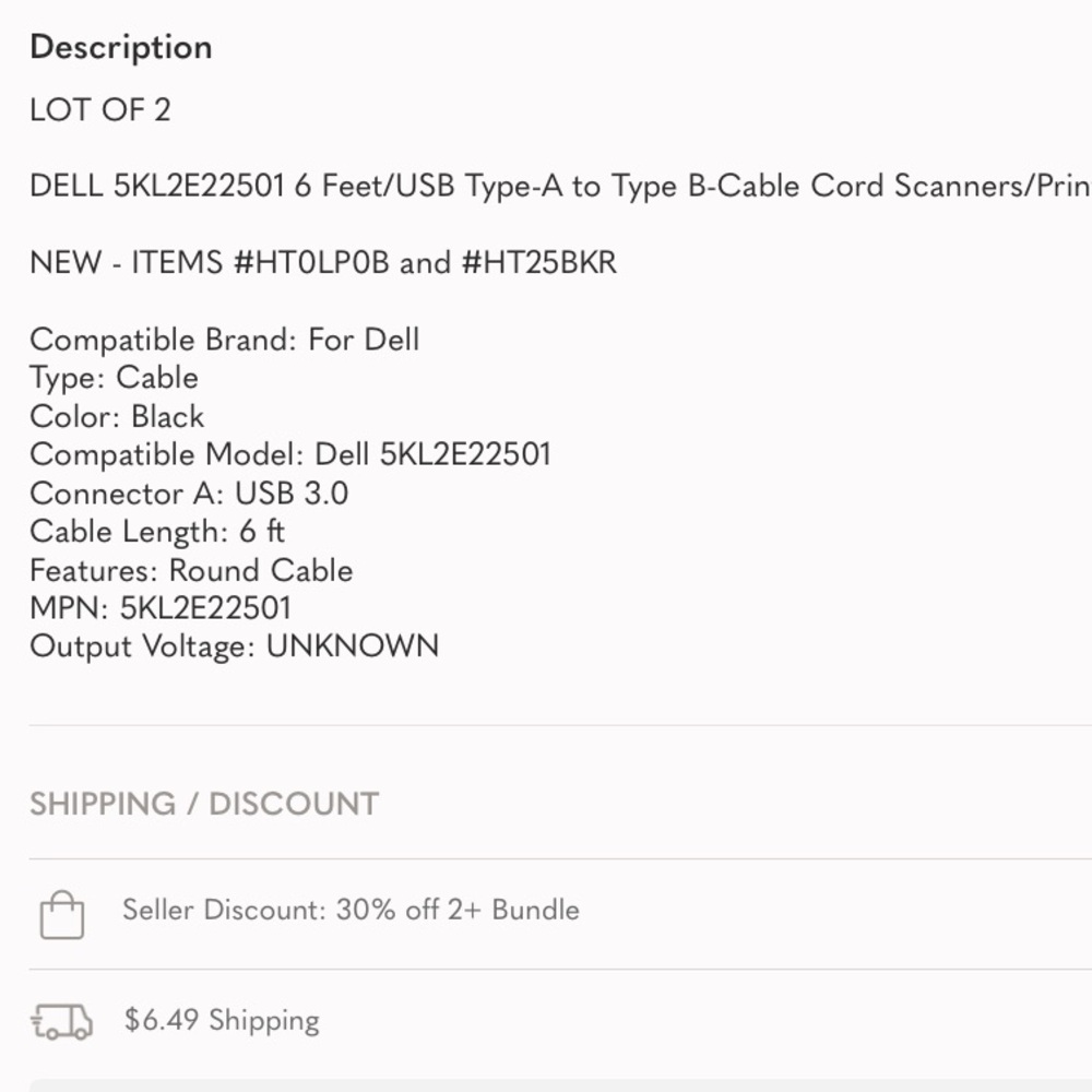Dell USB - Picture 2 of 2